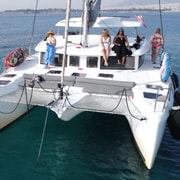 Athens: Riviera Catamaran Tour with Meal and Drinks | GetYourGuide