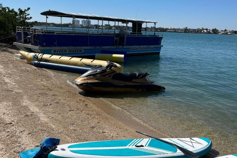 Miami : croisière en ponton avec jouets aquatiques