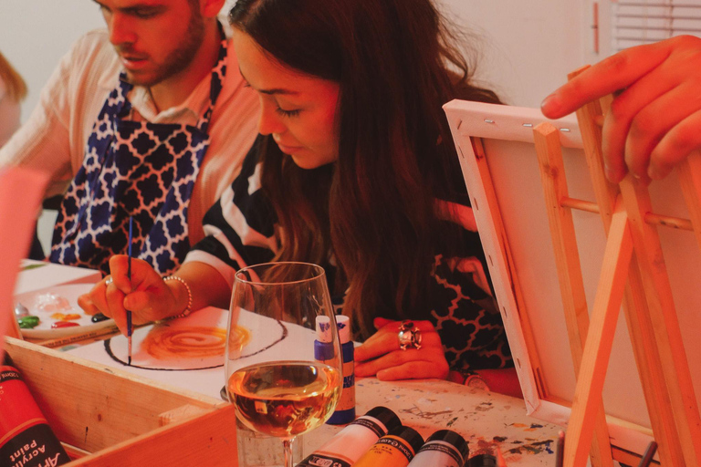 Tipsy Painting Class med Fine Wine &amp; Arts i RomTipsy målarkurs med Fine Wine &amp; Arts i Rom