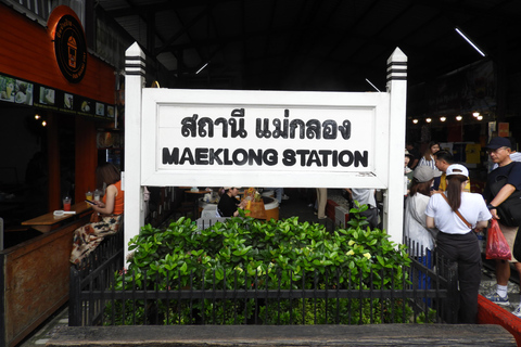 Bangkok: Mercato galleggiante privato e mercato ferroviario (Amphawa)