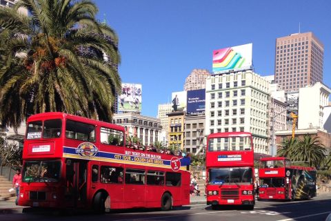 San Francisco: Hop-On Hop-Off Open Bus Tour with 20 Stops