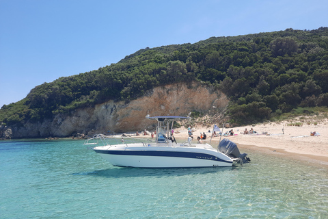 Zakynthos: Guidad tur med båt till sköldpaddsön med simningZakynthos: Guidad båttur till sköldpaddsön med simning