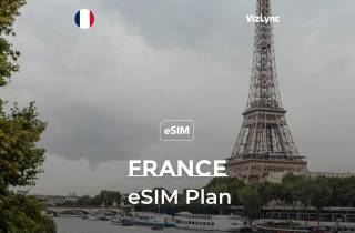 France Travel eSIM Plan mit unbegrenzten EU-Anrufen und Daten
