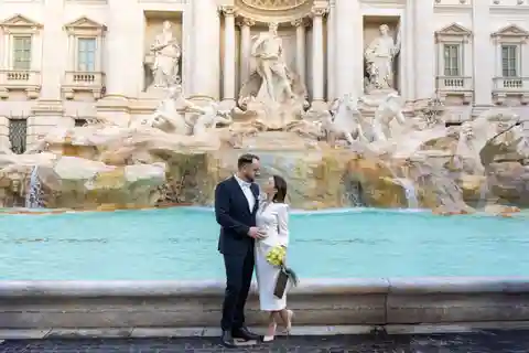 Rome : Photoshoot privé de la fontaine de Trevi + Reel