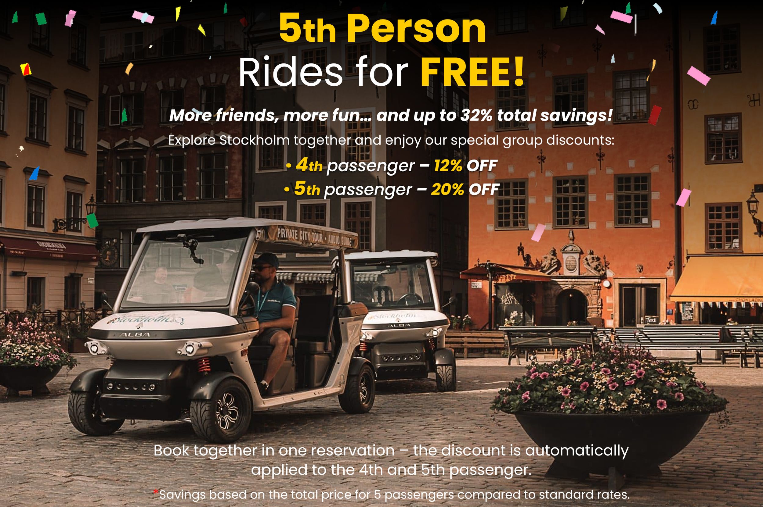 Stockholm: Private Golfcart-Touren