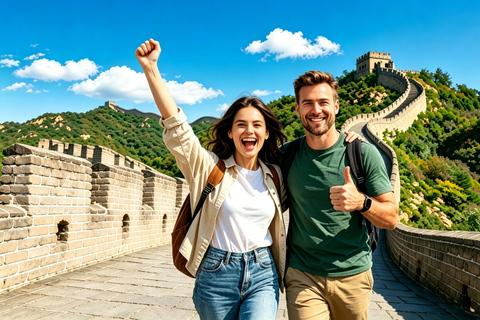 Beijing: Mutianyu Great Wall Bus Tour with Guide 8:20 AM Dongsi Subway Station&English guide