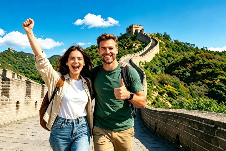 Beijing: Mutianyu Great Wall Bus Tour with Guide 9:20 AM Dongsi Subway Station&Russian guide