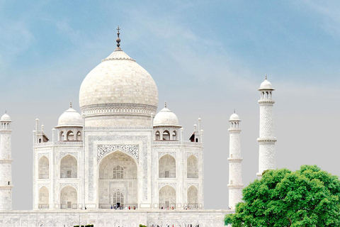 From Delhi: Agra Day Trip with Taj Mahal and Agra FortAC Car and Tour Guide Service Only