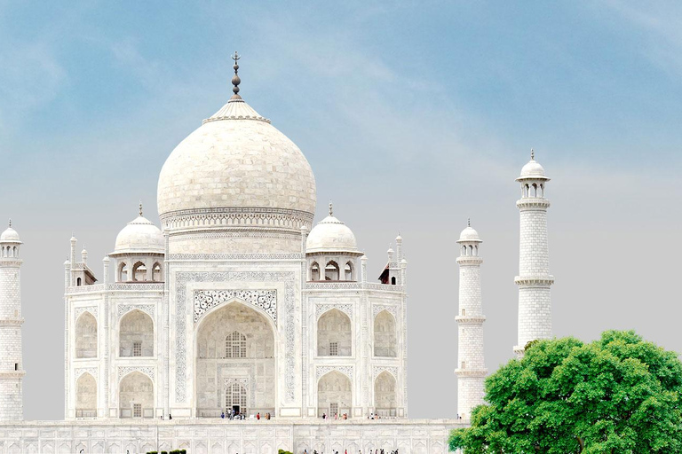 From Delhi: Agra Day Trip with Taj Mahal and Agra FortAC Car and Tour Guide Service Only