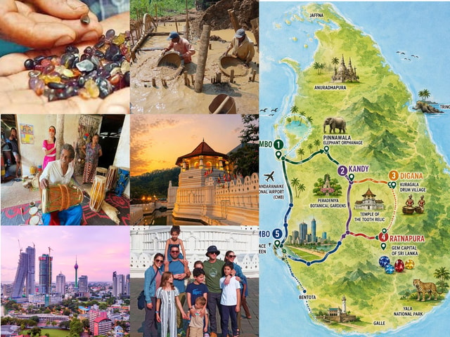 6-Day Sri Lanka Tour: Pinnawala, Kandy & Gem Capital