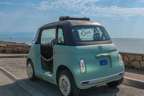 Antibes: Tour in a 100% electric Fiat Topolino 1-hour Discovery Tour in a Fiat Topolino