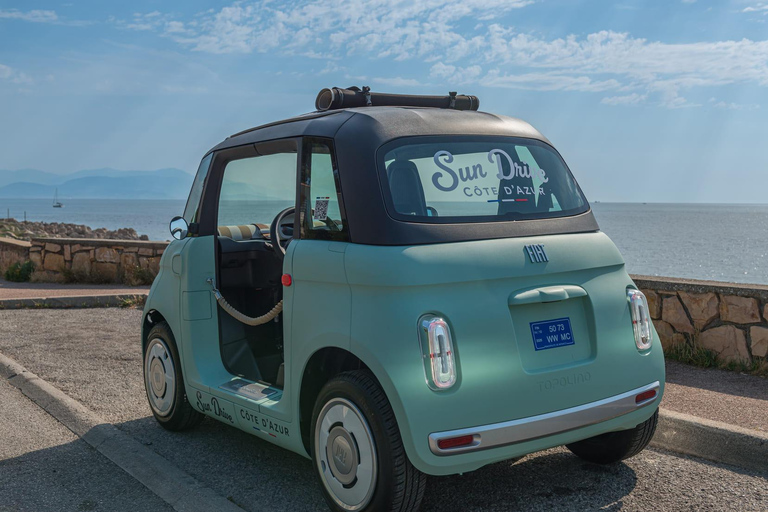 Antibes: Tour in a 100% electric Fiat Topolino 1-hour Discovery Tour in a Fiat Topolino