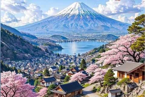 Tokyo : excursion privée d'une journée au mont Fuji avec guide anglophone