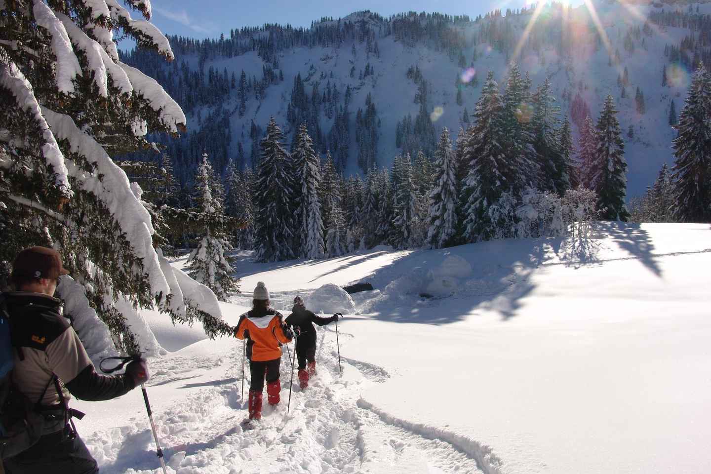 Snowshoe hike in the Allgäu
