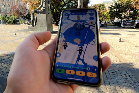 Bukarest 1989 Revolution Rundvandring med Smartphone App