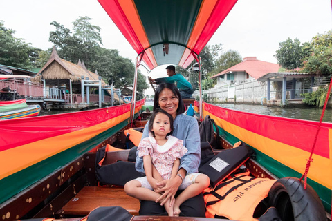 Bangkok: Longtail Boat and Tuk tuk Tour with Temple Visit Authentic longtail boat with temple visit tour
