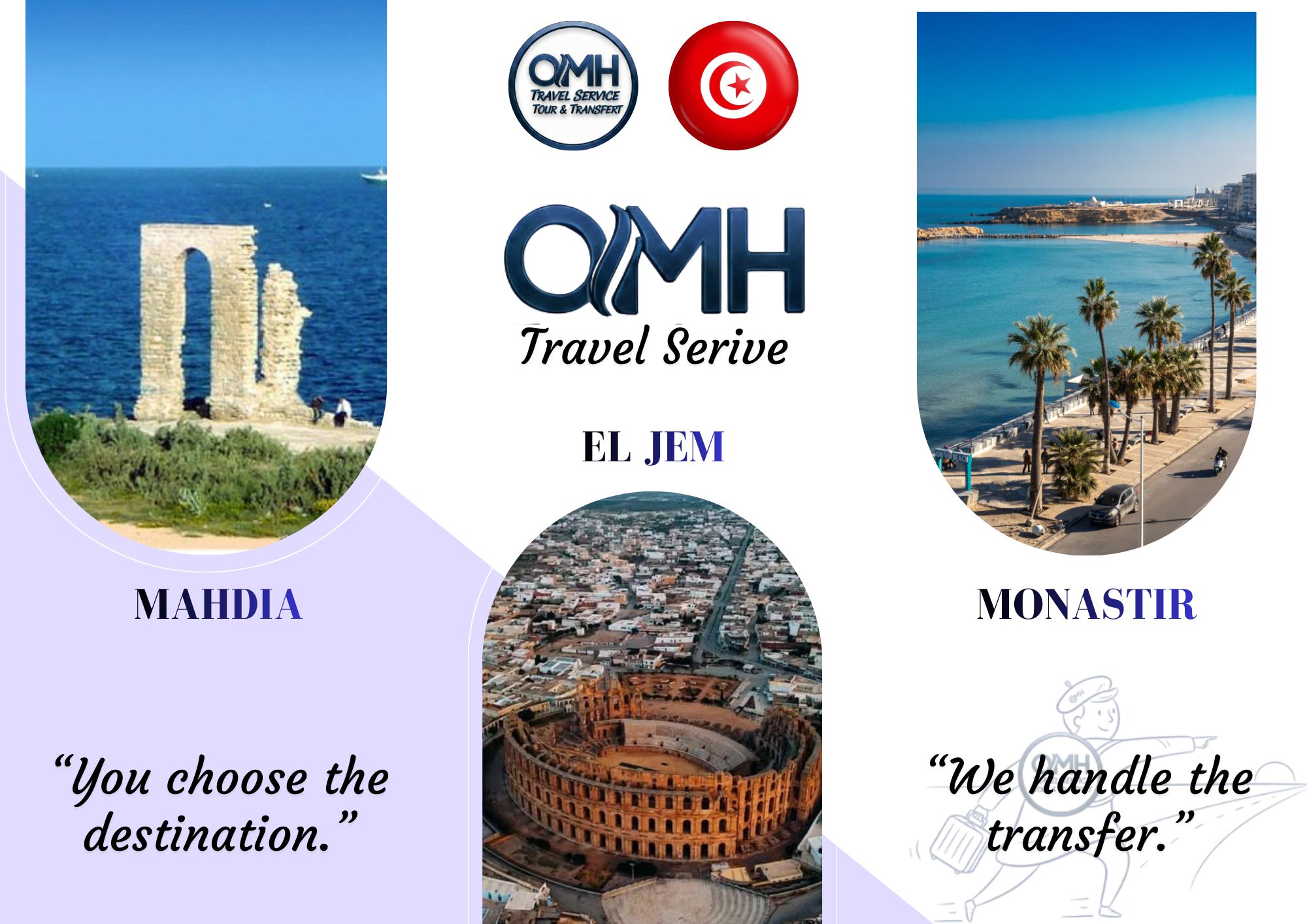 Private Tour Mahdia & El Jem & Monastir (mit Fahrer)