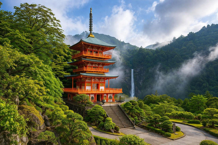 From Osaka/Kyoto: Mt. Koya & Nachi Falls Private Day Trip