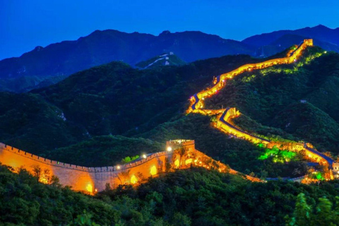 Peking: Badaling Great-Wall nattbiljett （med show）