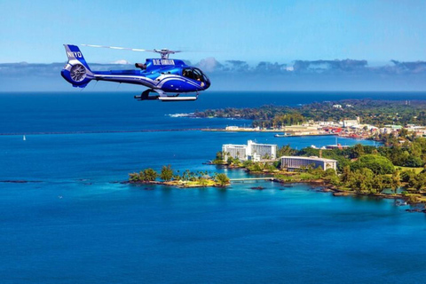 Hilo : tour en hélicoptère au-dessus des volcans et des chutes d&#039;eau