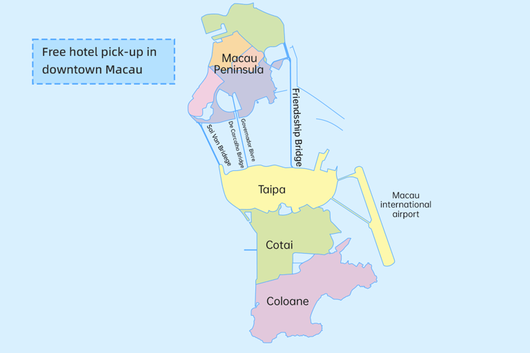 Macao Private Tour: Comfort & Culture with Daily Chauffeur Macau Day Trip（8h）