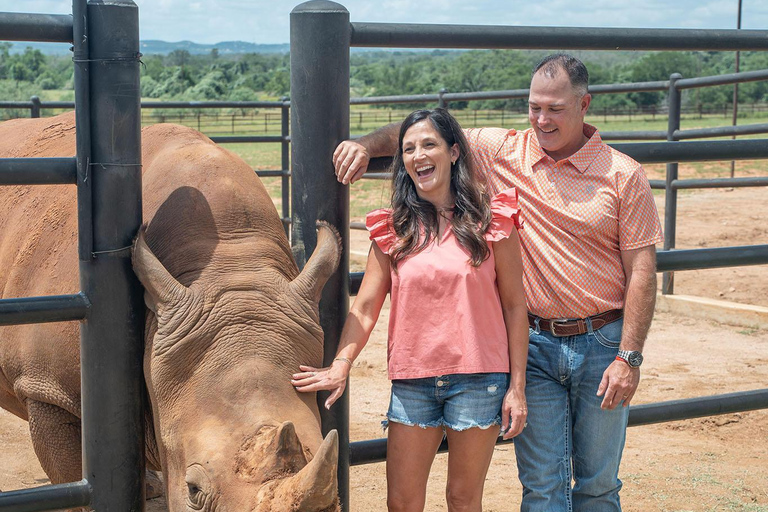 Fredericksburg: Longneck Manor Giraffe & Rhino Encounter