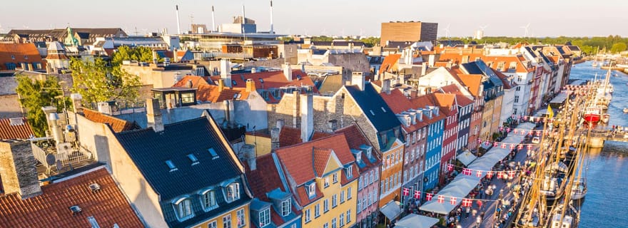Vieille ville de Copenhague, Nyhavn, visite à pied des canaux et Christiana