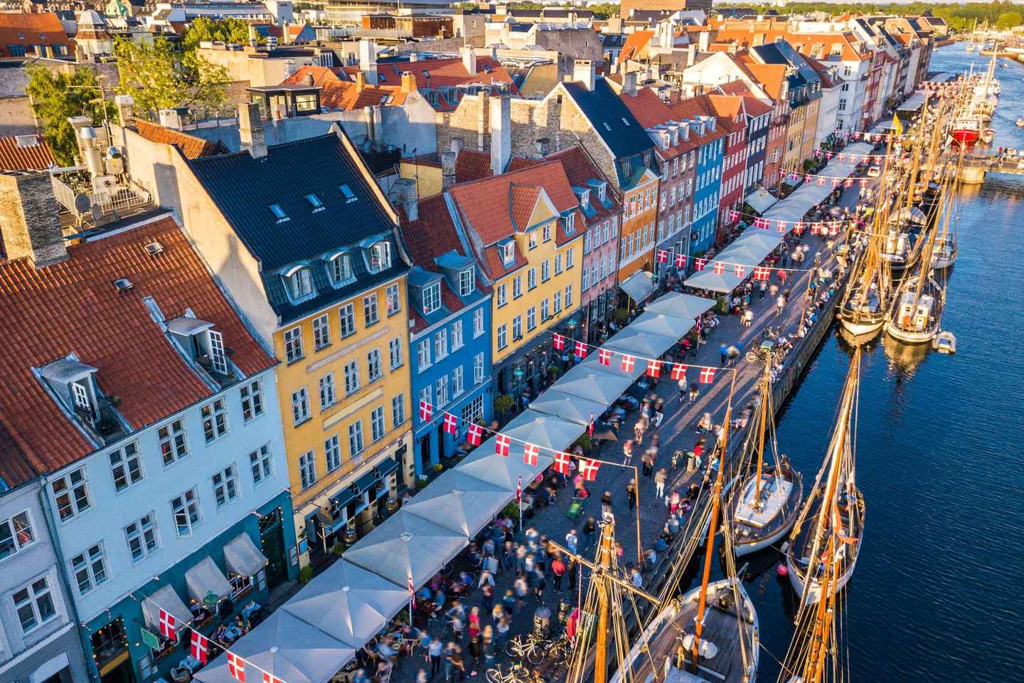 哥本哈根古城和尼哈运河漫步游