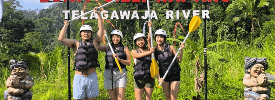 Bali : rafting à Telaga Waja, randonnée à Sidemen et café