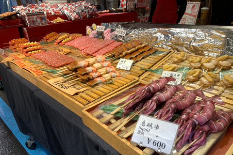 Tokyo: Tour panoramico del mercato del pesce di Tsukiji e dei frutti di mareTokyo: giro turistico e frutti di mare del mercato del pesce di Tsukiji