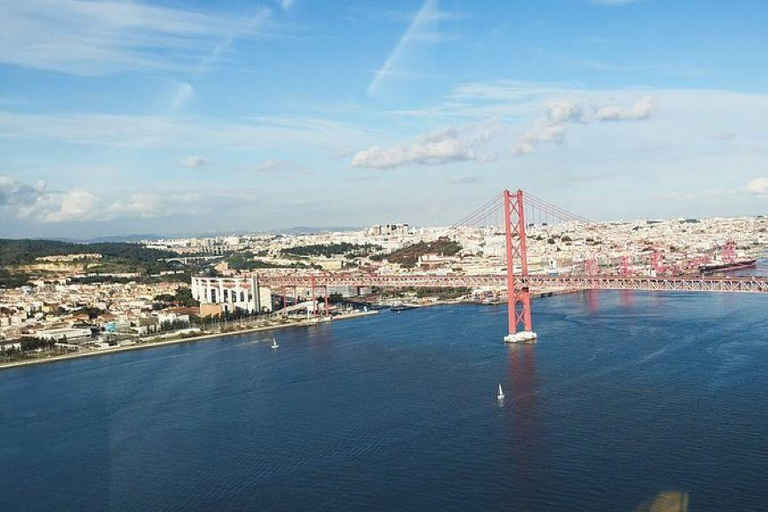 Lisbon: Helicopter Tour in Lisbon and Tagus River Cruise Helicopter Tour + Sunset Cruise