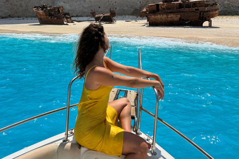 Zakynthos: Half-Day Tour to Navagio, Blue Caves Small boat