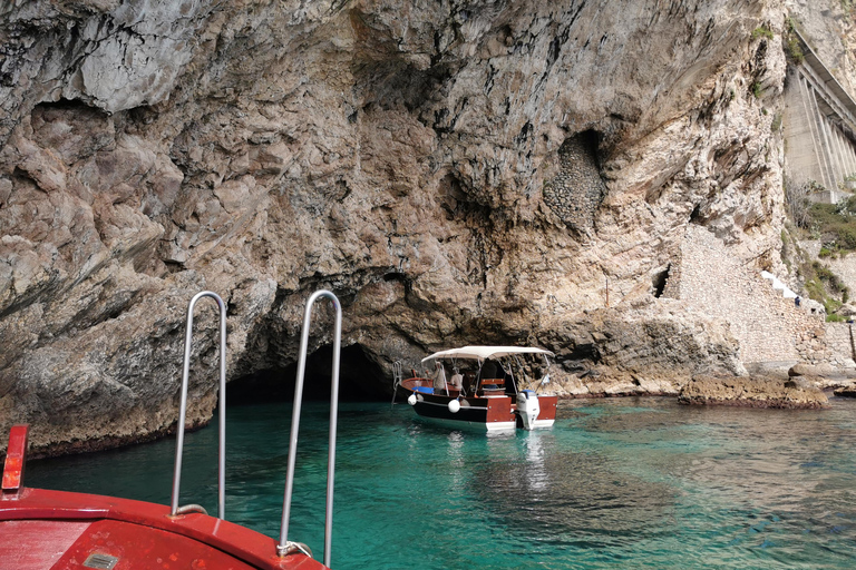 陶尔米纳市中心和游船之旅：贝拉岛和蓝洞小团（每团最少8人，最多16人）