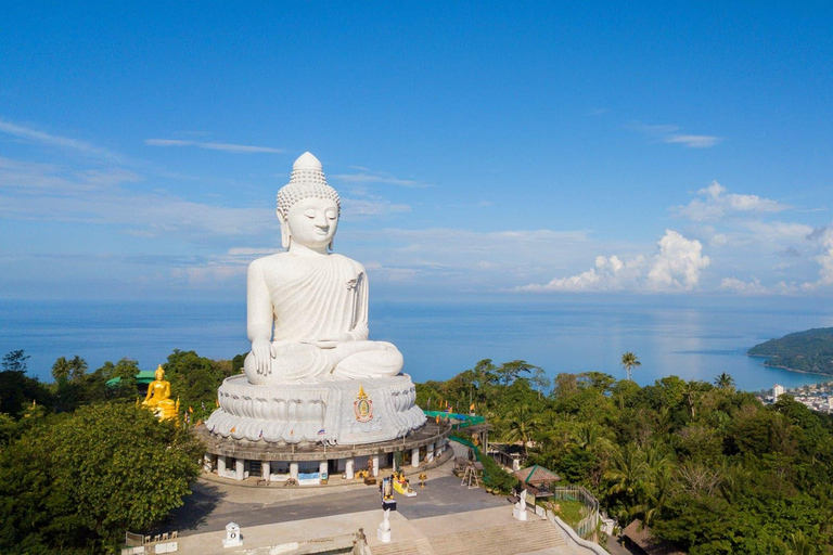 Phuket: Tour in ATV del punto panoramico del Big Buddha e avventura in ziplineZipline 18 stazioni