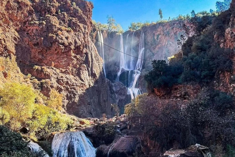 Von Marrakech aus: Ouzoud Wasserfälle Tagestour mit Bootstour