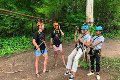 Pai: Ziplining w dżungli z 16 platformamiWycieczka prywatna bez transferu do hotelu