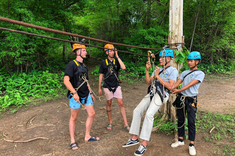 Pai: Jungle Ziplining Adventure with 16 Platforms Private Tour with Hotel Transfers