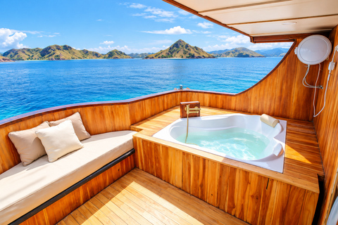 Labuan Bajo: 3-Day Komodo Sailing Luxury Boat with All Fees Deluxe Boat - Private Standar Room (2pax/room)