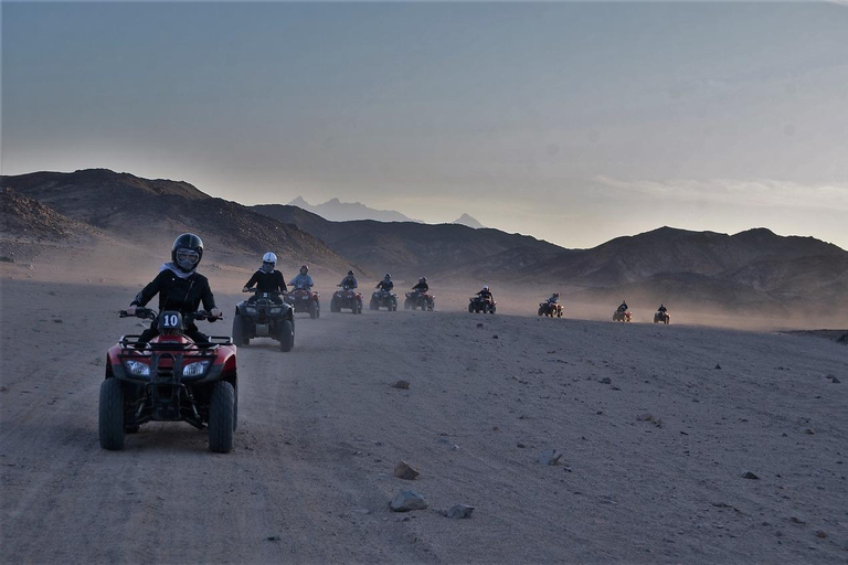 Hurghada: Quad Bike, Buggy, Jeep Safari, Camel Ride &amp; Dinnerpickup from hotels inside hurghada