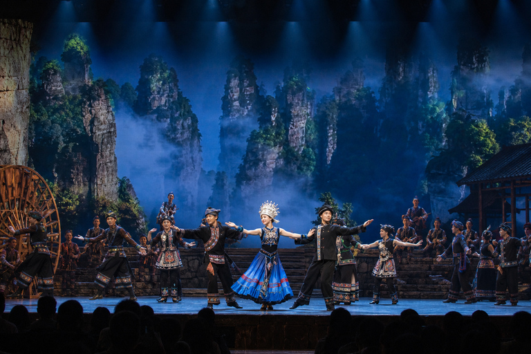 Zhangjiajie: Charming Xiangxi Show Tickets Zone A Ticket & Private Round-Trip Hotel Transfers