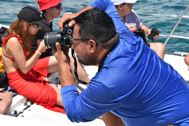 Isla Mujeres: Katamaran mit offener Bar und Schnorcheln in El MecoNur Eingang Kein Transport