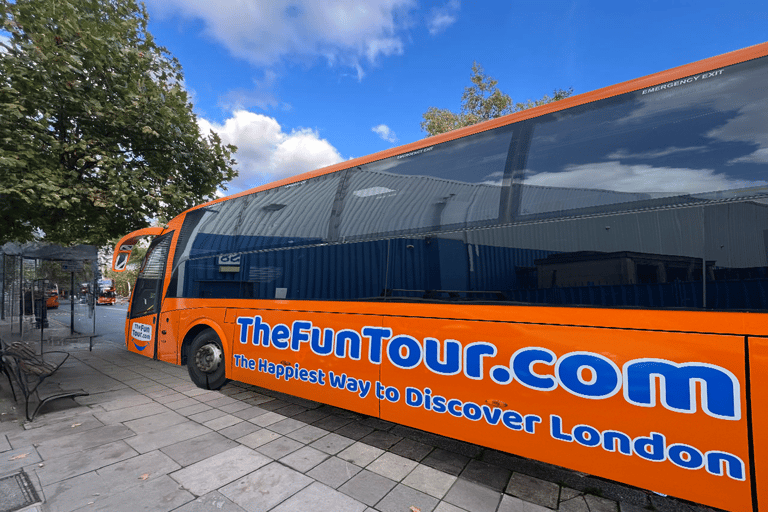 Londres : Visite en bus avec théâtre et comédie en directLondres : une visite guidée divertissante avec théâtre et comédie en direct