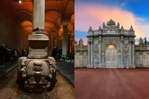 Istanbul: Kombibiljett Basilica Cistern & Dolmabahce-palatset