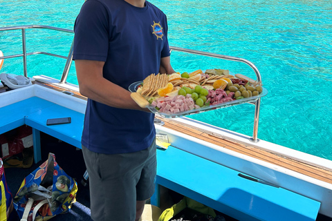 Private Classic Duffy Boat Charter to Comino Private 4 Hr Classic Duffy Boat Charter to Comino