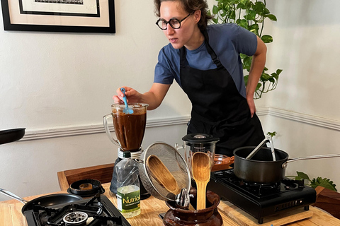 Mexico City: Salsa and Tortilla-Making Class with Drinks Rooftop artist's studio class