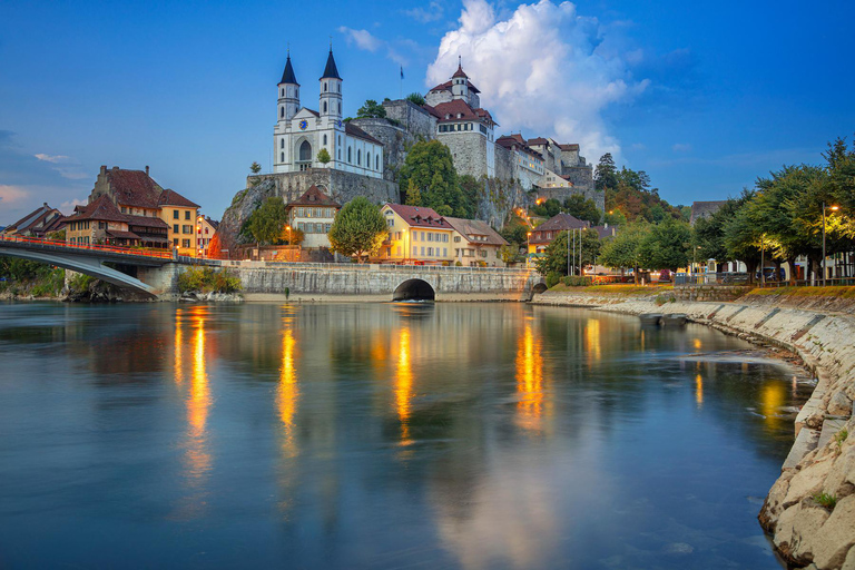 Excursión privada de un día desde Basilea a Lucerna, Aarburg y Castillo