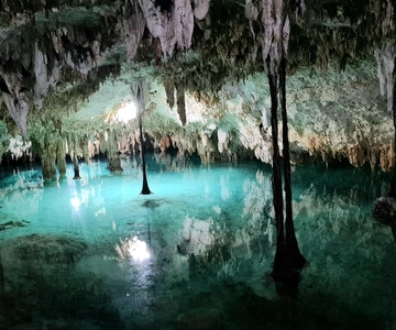 Tulum: Privétour 2 Cenotes Sac Actun, de langste ondergrondse rivier ter wereld