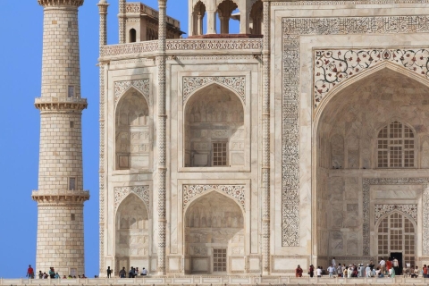 Au départ de Delhi : visite du Taj Mahal en train super rapide (formule tout compris)Visite privée avec transport et guide touristique