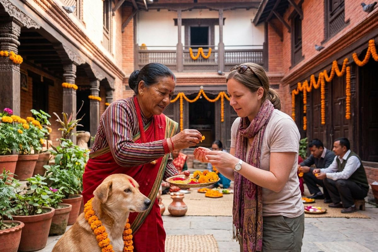 Kathmandu: Make a Marigold Garland & Celebrate Kukur Tihar