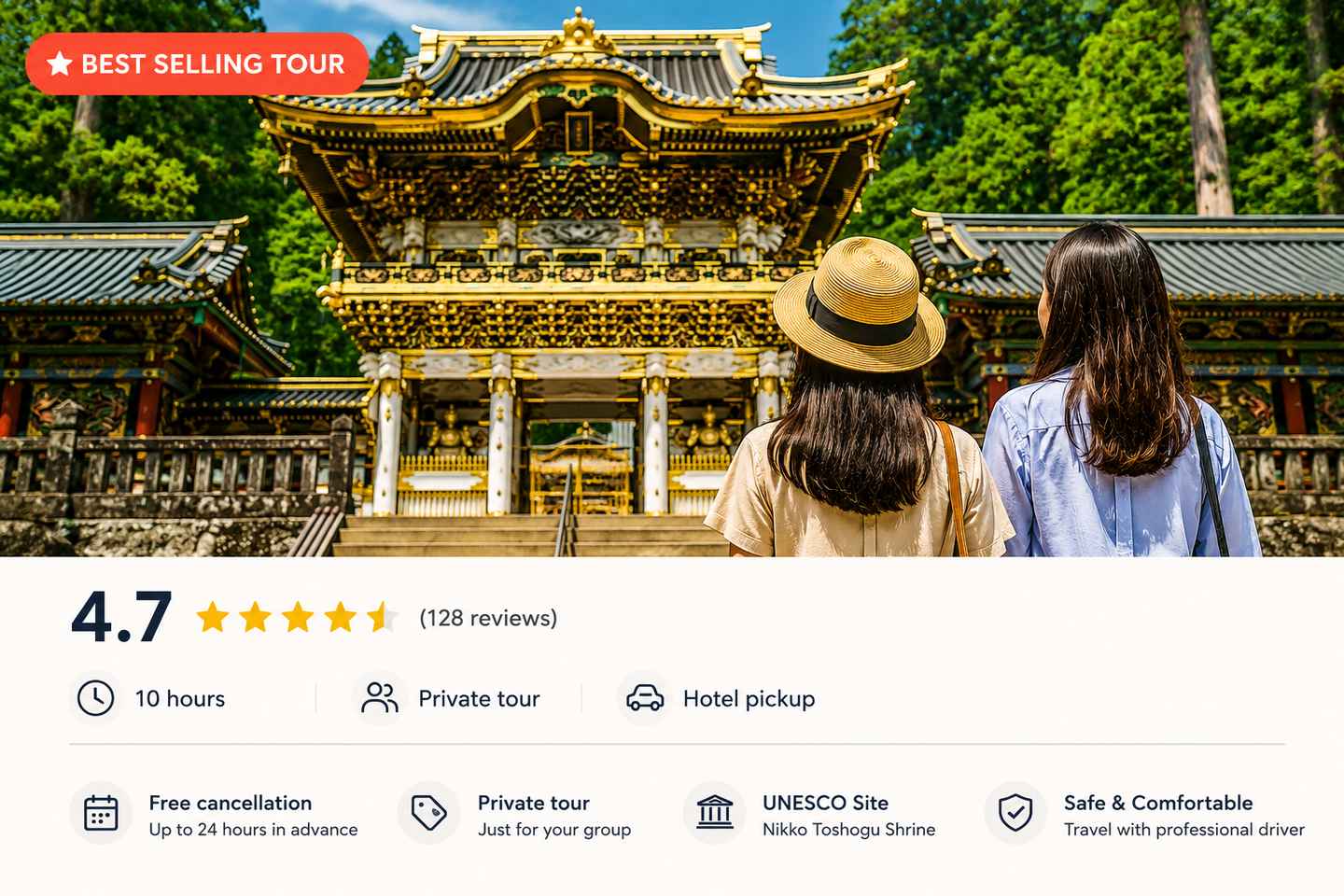 From Tokyo: Nikko Private Full-Day Tour with Driver